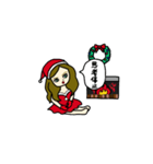 クリスマス女のサリー（個別スタンプ：10）