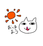 ゆるゆる手書きネコ（個別スタンプ：9）