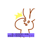 うさぴょんは目で語る（個別スタンプ：4）