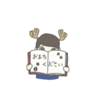 ツノガールのゆるーいスタンプ（個別スタンプ：24）
