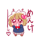 ナマハゲJKのハグちゃん（個別スタンプ：3）