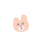ハート鼻を持った動物友達（個別スタンプ：3）
