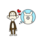 さるとしろくま（個別スタンプ：21）