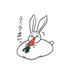 太眉ぐうたらうさぎの日常(冬ver)（個別スタンプ：2）