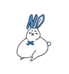 太眉ぐうたらうさぎの日常(冬ver)（個別スタンプ：6）