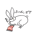 太眉ぐうたらうさぎの日常(冬ver)（個別スタンプ：23）