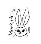 太眉ぐうたらうさぎの日常(冬ver)（個別スタンプ：39）