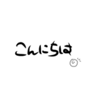 挨拶シリーズ(文字メイン)（個別スタンプ：2）