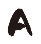 筆文字ABC（個別スタンプ：1）