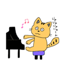 お魚大好きな猫（個別スタンプ：25）