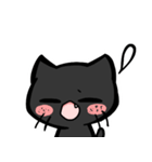 くろいこねこ(黒猫)（個別スタンプ：17）