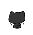 くろいこねこ(黒猫)（個別スタンプ：25）
