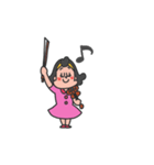 ちぱこちゃんはバイオリン弾き（個別スタンプ：1）