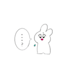 しろいうさぎっぽい（個別スタンプ：2）