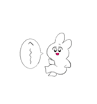 しろいうさぎっぽい（個別スタンプ：5）