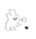 しろいうさぎっぽい（個別スタンプ：11）