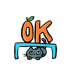 ぐれーねこ（個別スタンプ：5）
