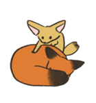 かわいいた狐の友達（個別スタンプ：18）