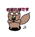めがねたぬきさん（個別スタンプ：5）