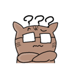 めがねたぬきさん（個別スタンプ：11）