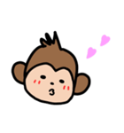 おさるさんのすたんぷ（個別スタンプ：1）