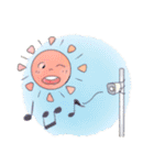 おひさまとおつきさま*（個別スタンプ：6）
