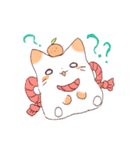 かがみもちにゃんことわんこ（個別スタンプ：3）