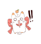かがみもちにゃんことわんこ（個別スタンプ：4）