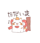 かがみもちにゃんことわんこ（個別スタンプ：21）