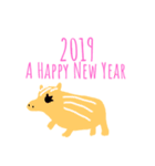2019 New Year sticker！by.Ta3K+e（個別スタンプ：1）