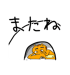 冬のそり残しネコとヤンキーペンギン（個別スタンプ：4）