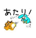 冬のそり残しネコとヤンキーペンギン（個別スタンプ：7）