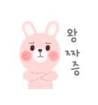 素敵なウサギの毎日(韓國語)（個別スタンプ：20）