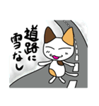 つきねこ ミケの日常②冬スタンプ 雪国（個別スタンプ：13）