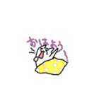 気軽く使いやすいしろねこスタンプ（個別スタンプ：9）