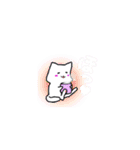 気軽く使いやすいしろねこスタンプ（個別スタンプ：10）