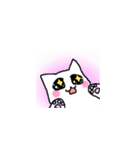 気軽く使いやすいしろねこスタンプ（個別スタンプ：30）