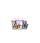 気軽く使いやすいしろねこスタンプ（個別スタンプ：33）