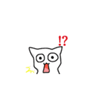 気軽く使いやすいしろねこスタンプ（個別スタンプ：36）