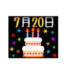 7月17日〜31日お誕生日おめでとうスタンプ（個別スタンプ：4）