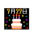 7月17日〜31日お誕生日おめでとうスタンプ（個別スタンプ：15）