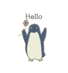 ゆるいペンギンさんとさかなさん（個別スタンプ：2）
