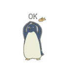ゆるいペンギンさんとさかなさん（個別スタンプ：4）