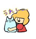 猫とおんなのこ(ライブVer.)（個別スタンプ：2）