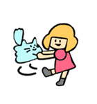 猫とおんなのこ(ライブVer.)（個別スタンプ：8）