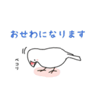 文鳥キブン～ゆるっと敬語編～（個別スタンプ：8）