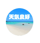 海へお誘いスタンプ（個別スタンプ：15）