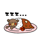 たべものとくまさん。（個別スタンプ：3）