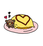 たべものとくまさん。（個別スタンプ：5）