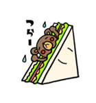 たべものとくまさん。（個別スタンプ：27）